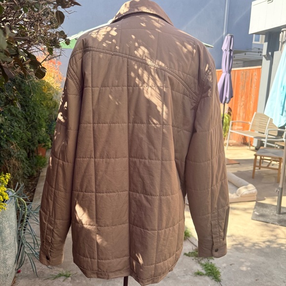 Volcom Tan Quilted Coat Shacket - Picture 5 of 8